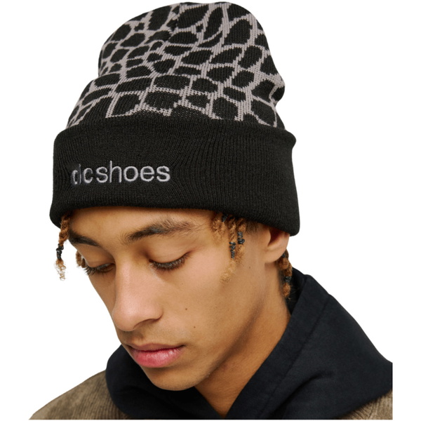 2026 DC Shoes Mens Snake Bite Beanie EDYHA03211 - Black